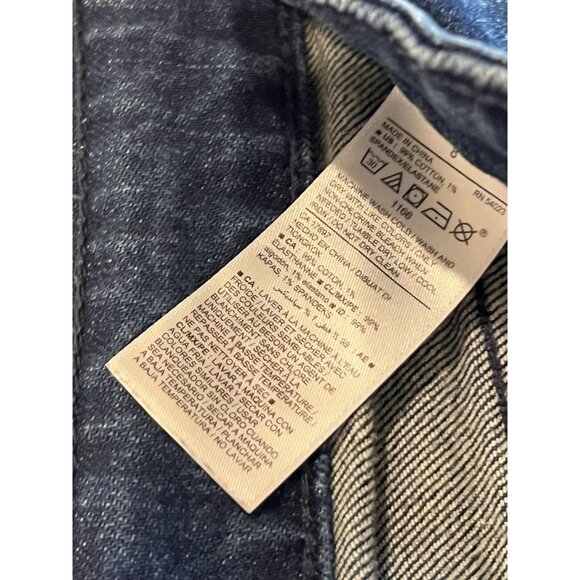 Old Navy Skinny Jeans Power Straight High Rise Secret Slim Pockets Blue SZ 8/29R - Picture 9 of 9